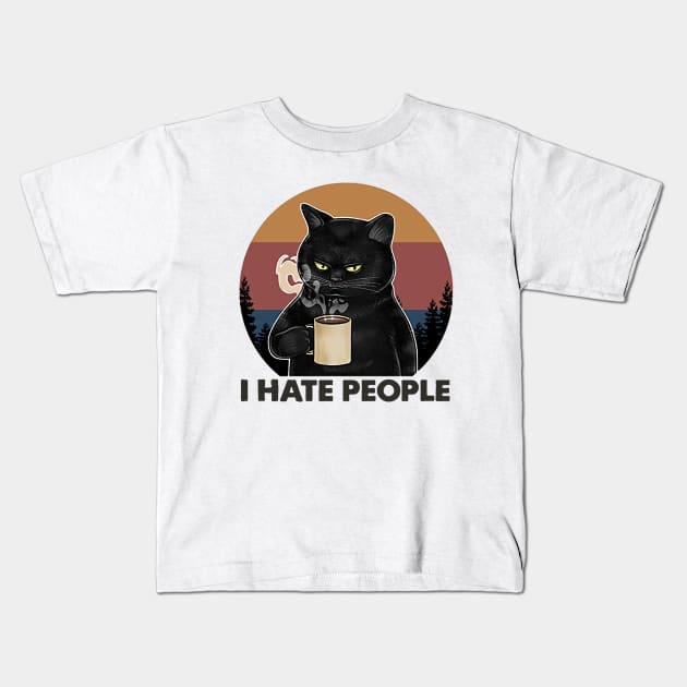 i hate people Kids T-Shirt by palembang punya bacot